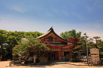福岡市の紅葉八幡宮社殿