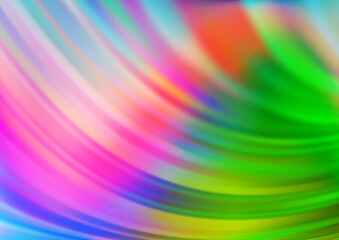 Obraz premium Light Multicolor, Rainbow vector background with bent lines. Brand new colored illustration in marble style with gradient. The template for cell phone backgrounds.