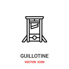 Guillotine vector icon. Modern, simple flat vector illustration for website or mobile app.Knife or kill symbol, logo illustration. Pixel perfect vector graphics	