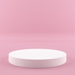 Minimal background, mock up scene with podium geometry shape for product display. 3D rendering