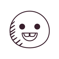 pop art emoji line style icon vector design