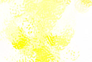 Fotobehang Light Green, Yellow vector backdrop with memphis shapes. © smaria2015