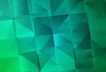 Fototapeta na wymiar Light Green vector polygon abstract layout.