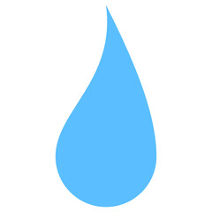 Vector raindrop icon. Water drop symbol