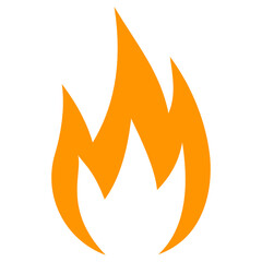 Vector fire icon. Flame symbol