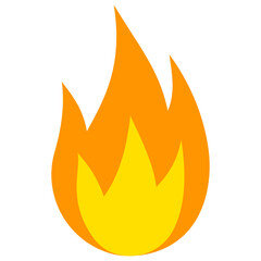 Vector fire icon. Flame symbol