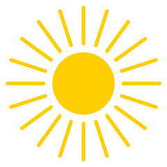 Sun vector icon
