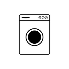 washing machine flat icon illustration