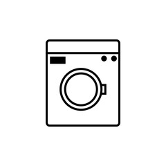 washing machine flat icon illustration
