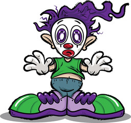 Surprised Clown Boy