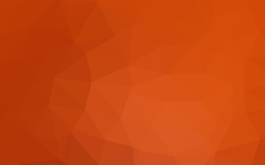 Light Orange vector triangle mosaic cover. Creative illustration in halftone style with gradient. Brand new style for your business design.