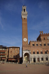 Fototapeta premium City tour in Siena, italy. 