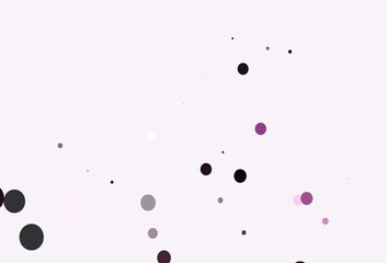 Light Pink vector template with circles.