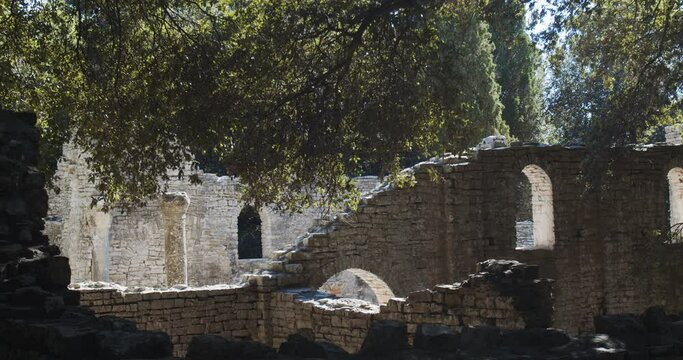 Ruins of St Mary's Basilica in Brijuni National Park, Croatia