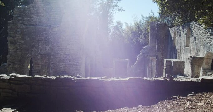 Ruins of St Mary's Basilica in Brijuni National Park, Croatia