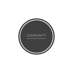 ''Community'' sign illustration
