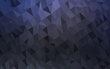 Obraz premium Dark BLUE vector polygonal background. A completely new color illustration in a vague style. Brand new style for your business design.
