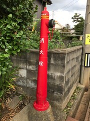 Tall Red Fire Hydrant