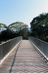 Inakosu Bridge of Minamitateishi Park in Beppu