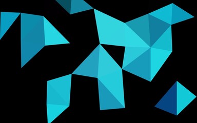 Light BLUE vector abstract polygonal layout. A completely new color illustration in a vague style. Completely new template for your business design.
