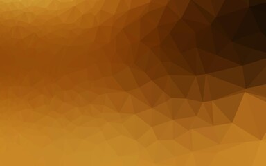 Obraz premium Dark Yellow, Orange vector polygon abstract layout. Geometric illustration in Origami style with gradient. Textured pattern for background.