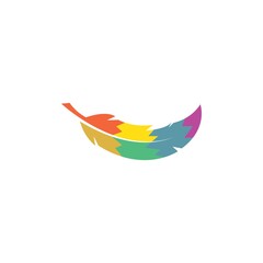 feather icon illustration vector template