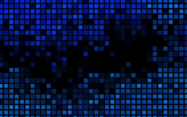 Dark BLUE vector pattern in square style. Beautiful illustration with rectangles and squares. Modern template for your landing page.