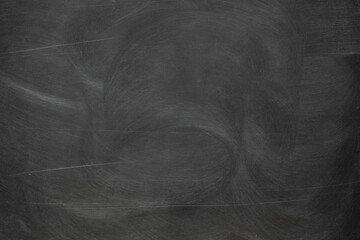 Texture of chalk rubbed out on blackboard or chalkboard background. School education, dark wall backdrop or learning concept.