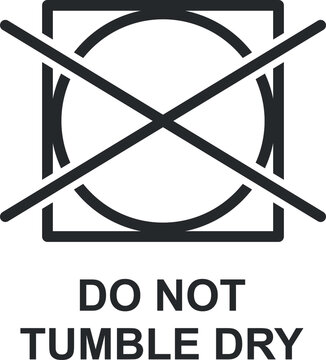 Tumble dry symbol Royalty Free Stock SVG Vector