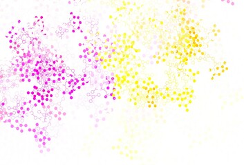 Naklejka premium Light Multicolor vector backdrop with artificial intelligence data.