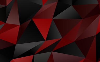 Light Red vector polygonal template. Colorful abstract illustration with gradient. Template for a cell phone background.