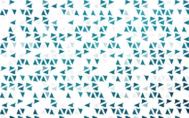 Light BLUE vector layout with lines, triangles. Beautiful illustration with triangles in nature style. Pattern for commercials.