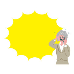 スーツ　女性　シニア　士業　焦っている　衝撃
