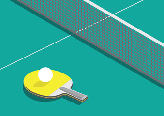 table tennis court training illustration