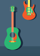 guitar graphic illustration