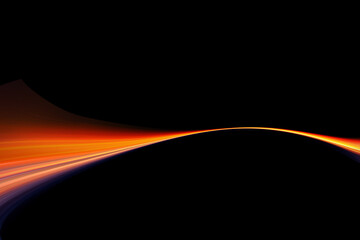 Abstract horizontal motion speed city light