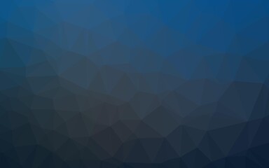 Dark BLUE vector polygonal template. An elegant bright illustration with gradient. The best triangular design for your business.