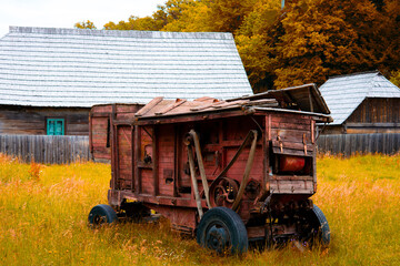 agricultural machinery from the peasant farm in the country