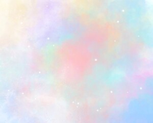 Watercolor paint like gradient background pastel ombre style. Iridescent template for brochure, banner, wallpaper, mobile screen. Neon hologram theme	