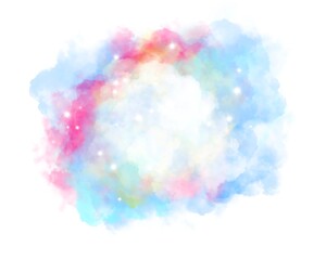 Banner glare abstract texture. Blur pastel color background. Rainbow gradient color. Ombre girly princess style	
