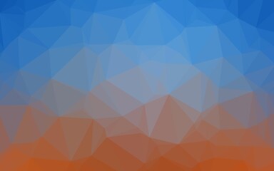 Obraz premium Light Blue, Red vector shining hexagonal background. Modern geometrical abstract illustration with gradient. A completely new design for your business.