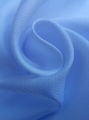 blue wavy cloth surface texture abstract background

