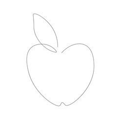 Autumn fruit apple. Vector illustration