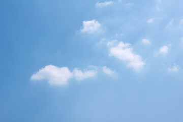 clouds in the blue sky