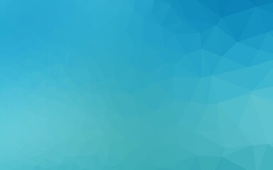 Light BLUE vector polygon abstract layout. Modern geometrical abstract illustration with gradient. Textured pattern for background.