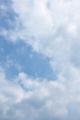 clouds in the blue sky