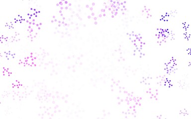 Light Purple vector pattern with artificial intelligence network.