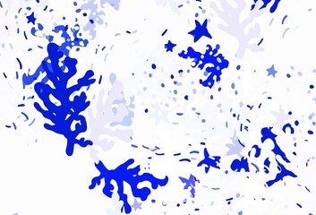 Light Blue, Green vector template with chaotic shapes.