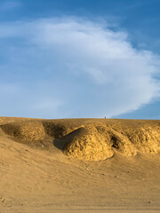 Sand hill in the Paracas reserve in Ica, Peru