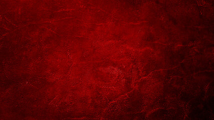 Abstract image empty space of Dark red concrete wall grunge texture background for Valentines, Christmas Design Layout.